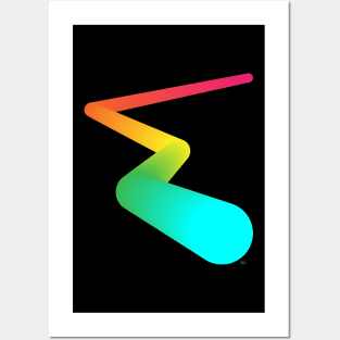 Abstract Gradient Pipe Posters and Art